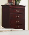 Clearance Classic Traditional Cherry Chest of Drawers - Bordeaux
