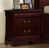 Classic Traditional Cherry Nightstand - Bordeaux