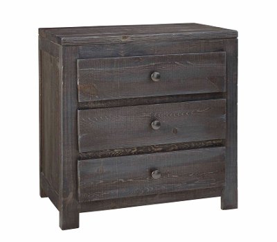 Rustic Charcoal Gray Nightstand - Wheaton