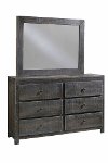 Rustic Charcoal Gray Mirror - Wheaton-2