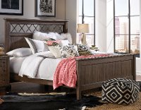 Classic Brown Queen Bed - Stone Mountain