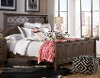 Clearance Classic Brown King Size Bed - Stone Mountain