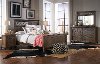 Clearance Brown 4 Piece King Bedroom Set - Stone Mountain