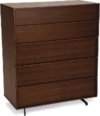 Mid Century Modern Walnut Chest of Drawers - Kamden