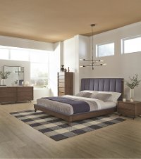 Mid Century Modern 4 Piece King Bedroom Set - Kamden