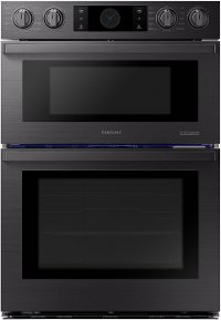 NQ70M9770DM Samsung Chef 30 Inch Combination Wall Oven with Microwave - 7.0 cu. ft. Matte Black Stainless Steel