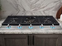 NA36N9755TS Samsung Chef 36 Inch Gas Cooktop - Stainless Steel-6