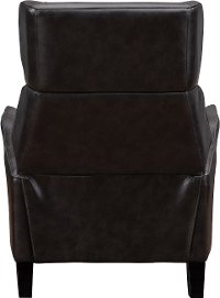 Steel Gray Leather-Match Push Back Recliner - Galaxy-5
