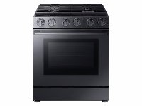 NX58M9960PM Samsung Chef 30 Inch Gas Pro Range with Dual Convection - 5.8 cu. ft. Black Stainless Steel