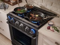 NX58M9960PM Samsung Chef 30 Inch Gas Pro Range with Dual Convection - 5.8 cu. ft. Black Stainless Steel-3