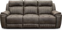 Graphite Gray Standard Power Reclining Sofa - Silver Screen