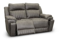 Graphite Gray Standard Power Reclining Loveseat - Silver Screen-2