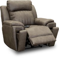 SoCozi Graphite Gray Power Reclining Recliner - Silver Screen-2