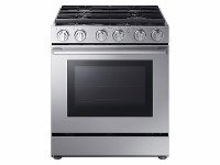 NX58M9960PS Samsung Chef 30 Inch Gas Pro Range with Dual Convection - 5.8 cu. ft. Stainless Steel
