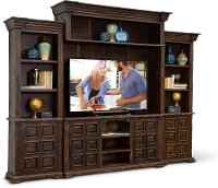 Brown 4 Piece Entertainment Center - Marquis