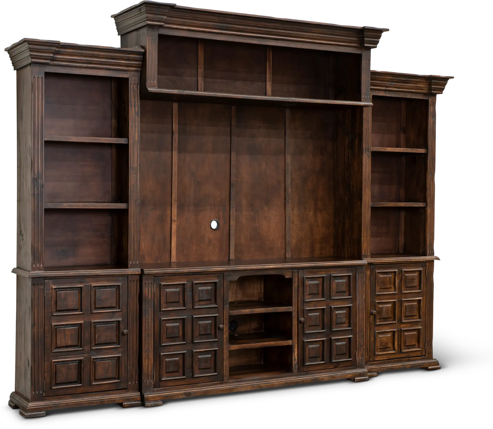 Brown 4 Piece Entertainment Center - Marquis-3