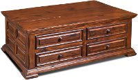 Brown Country Coffee Table - Marquis