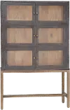 Clearance Alec Wood and Iron Cabinet