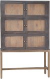 Contemporary Wood and Iron Cabinet - Alec