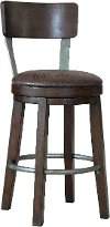 Brown 30 Inch Swivel Barstool - Trolley
