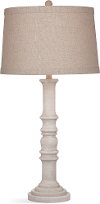 Antique White Wash Table Lamp - Augusta