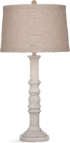 Antique White Wash Table Lamp - Augusta
