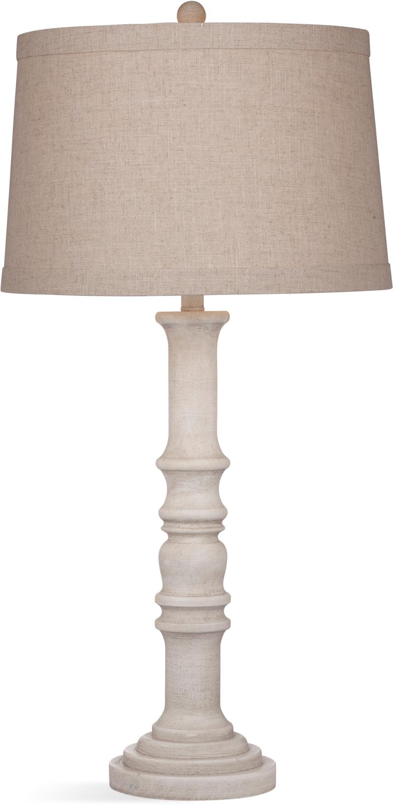 Antique White Wash Table Lamp Augusta, Antique White Table Lamp