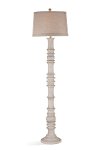 Antique White Wash Floor Lamp - Augusta