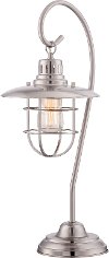 Polished Steel Lantern Table Lamp - Lanterna II