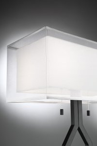 Black Metal Table Lamp with Dual Pull Chains-2