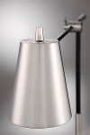 Brushed Nickel and Black Desk Lamp with Wireless Charging-2