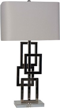 Multiple Metal Stacked Squares Table Lamp