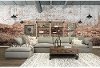 Slate Gray 5 Piece Sectional Sofa with Ottoman - Peyton