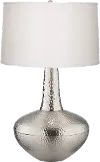 31 Inch Antique Nickel Hammered Table Lamp