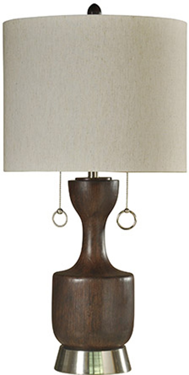34 Inch Walnut Transitional Table Lamp With Twin Pull Chains Rc Willey 34 Inch Walnut Transitional Table Lamp, Twin Pull Chain Table Lamp