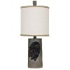 24 Inch Baby Bear Faux Tree Log Accent Table Lamp