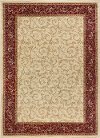 ELG54025X7 5 x 7 Medium Oriental Ivory, Gold, and Red Area Rug - Elegance
