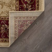 ELG54025X7 5 x 7 Medium Oriental Ivory, Gold, and Red Area Rug - Elegance-5