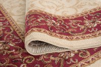 ELG54025X7 5 x 7 Medium Oriental Ivory, Gold, and Red Area Rug - Elegance-6