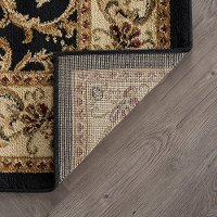 ELG54035X7 5 x 7 Medium Ivory, Gold, and Black Area Rug - Elegance-5