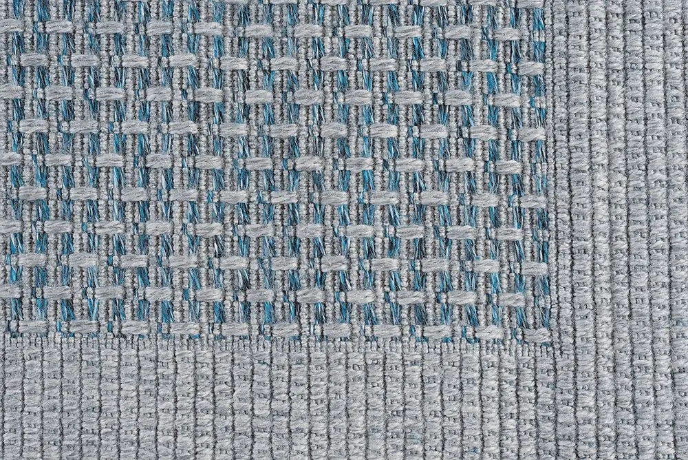 SRN10065X7 Serenity 5 x 7 Modern Solid Blue Indoor-Outdoor Rug-7