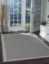SRN10188X10 8 x 10 Large Modern Charcoal Gray Indoor-Outdoor Rug - Serenity
