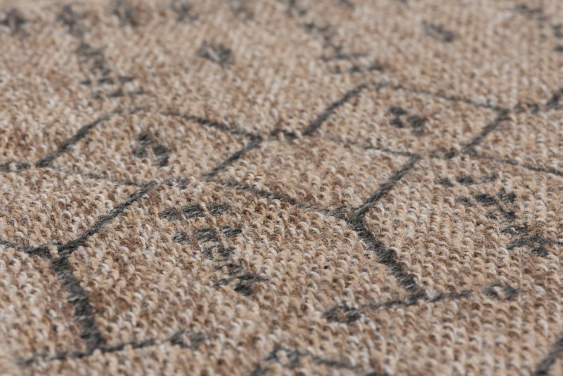 8 X 10 Large Modern Elsa E Brown Indoor Outdoor Rug Serenity Elsa E Brown Indoor Outdoor Rug