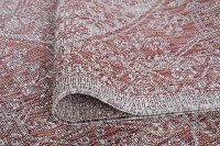 VND14208X10 8 x 10 Large Medallion Terracotta Indoor-Outdoor Rug - Veranda-6