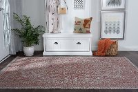 VND14208X10 8 x 10 Large Medallion Terracotta Indoor-Outdoor Rug - Veranda-7