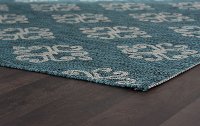 VND15155X8 5 x 7 Medium Medallion Teal Indoor-Outdoor Rug - Veranda-3