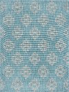 VND15198X10 8 x 10 Large Vega Geometric Aqua Indoor-Outdoor Rug - Veranda