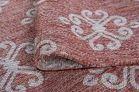 VND15205X8 5 x 7 Medium Geometric Terracotta Indoor-Outdoor Rug - Veranda-5