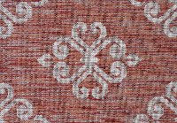 VND15205X8 5 x 7 Medium Geometric Terracotta Indoor-Outdoor Rug - Veranda-7