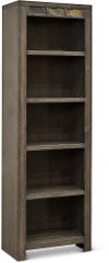 Driftwood Gray Entertainment Center Bookcase - Castle Creek-2